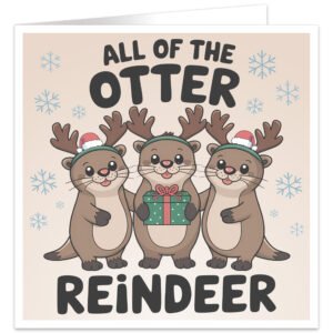 All-of-the-Otter-Reindeer-Christmas-card