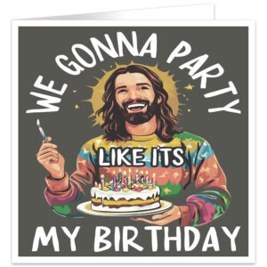 We-gonna-party-like-its-my-birthday-jesus-christmas-card