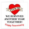 Fk-me-we-survived-another-year-together-Anniversary-card